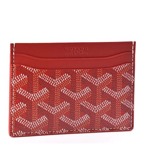 red goyard card case|goyard card holder price 2022.